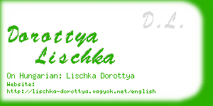 dorottya lischka business card